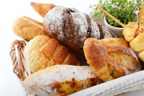 植物和美味的面包