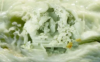 雕塑玉雕背景风景