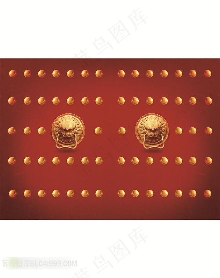 红色大门设计素材