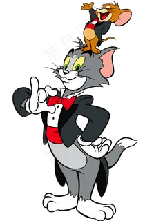彩色动漫猫和老鼠图片