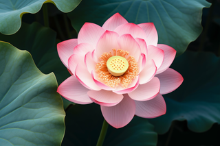 荷花荷叶摄影图