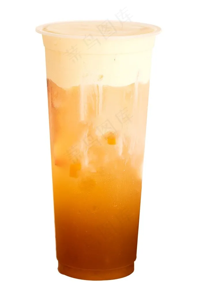 蜜桃乌龙奶盖（PNG免抠图）