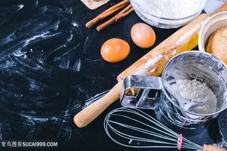 正在制作西餐 高清图