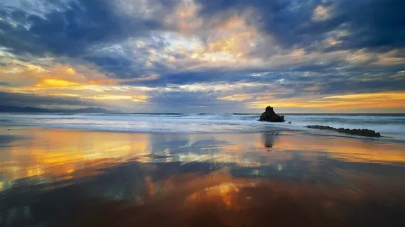 唯美高清海边晚霞唯美天空风景图片 唯美高清海边晚霞唯美天空风景图片
