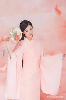 超高清粉色可爱古装美女摄影清纯古典美女图片