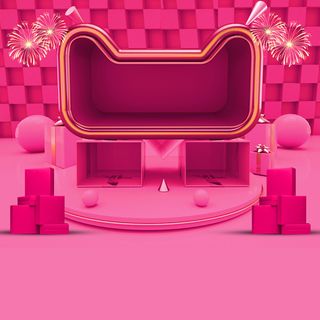 立体C4D场景电商首页主图直通车促销banner海报背景PSD素材