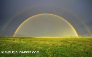 草原上的彩虹摄影