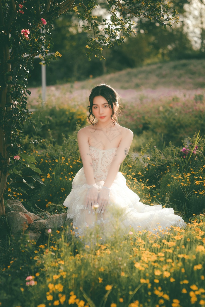 时尚清纯可爱的女孩摄影图片