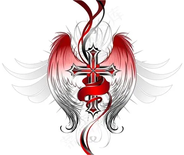 有着翅膀的十字架