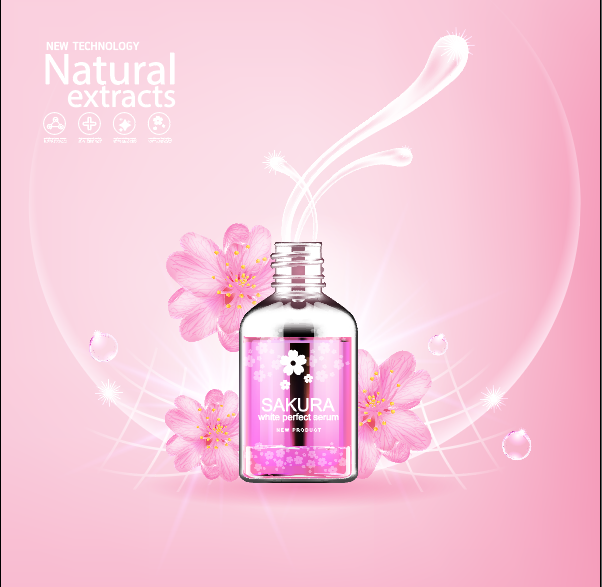 设计广告化妆品素材