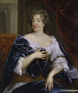 女士的无名画像油画