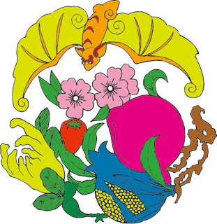 中国吉祥图免扣元素