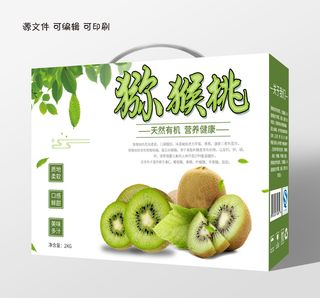手提袋盒子天然猕猴桃包装礼盒