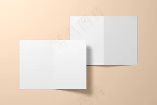 折页 样机  三折页 智能贴图 折页样机 三折页模板 三折页样机 