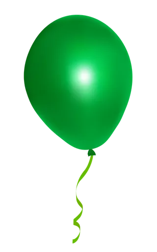 气球绿色立体