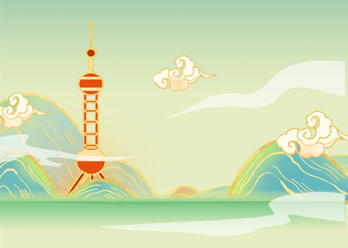 国潮东方明珠建筑