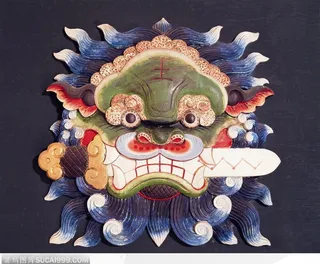 奉神器物-含剑的蓝狮子