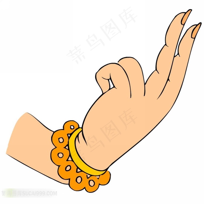 菩萨精美手势素材