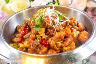 饭店菜品干锅鸡腿肉