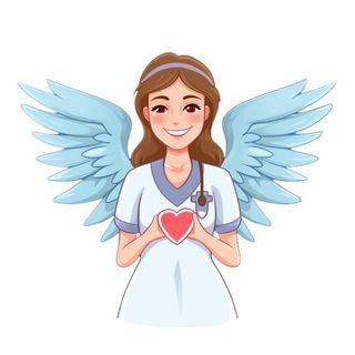 护士医生白衣天使爱心免抠