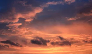 高清火烧云风景