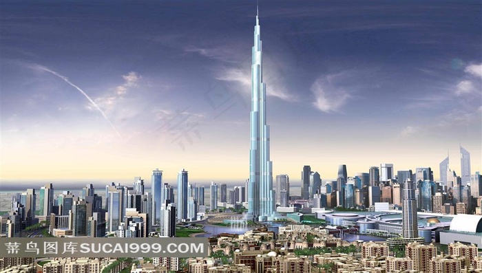 迪拜塔高清图片