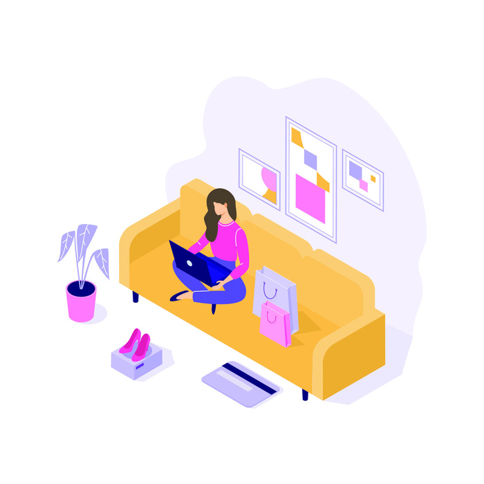 扁平化人物场景办公互联网等距ai矢量设计网页海报UI素材插画