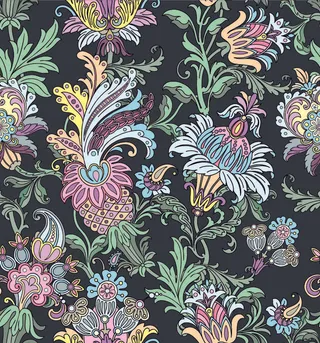 花卉唯美手绘花朵面料纹理手机壳布料面料印花服装矢量图案素材