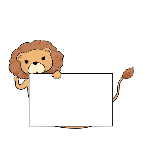 可爱动物边框卡通边框免抠