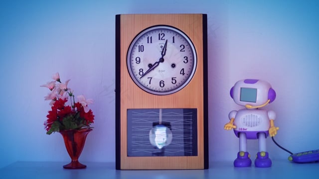 钟, 摆, 机器人, 花朵, 花瓶, 时间, 优质的