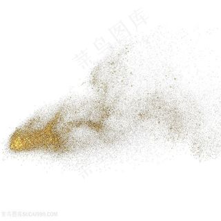 大气酷炫金色粉末