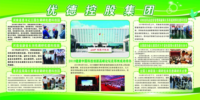 绿色健康公司简章公司文化简单大气海报展板
