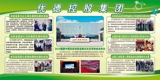 绿色健康公司简章公司文化简单大气海报展板