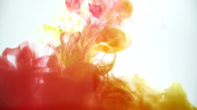 黄色, 红色, 抽象的, 背景, 墨水, 那, 组织, 美丽