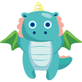 卡通恐龙生日宝宝宴派对素材恐龙派对免扣素材