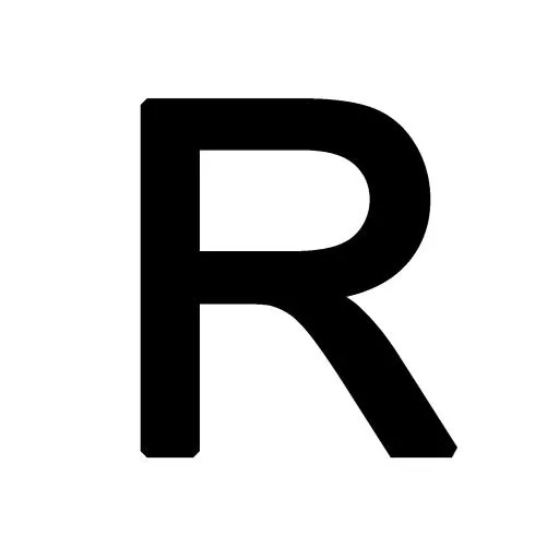 字母R PNG免抠(1500x1500)