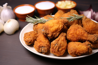 炸鸡美食摄影图