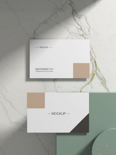 高端大气商务名片样机