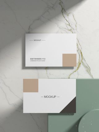 高端大气商务名片样机