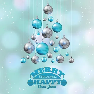 圣诞节圣诞树圣诞老人闪亮装饰电商促销折扣海报