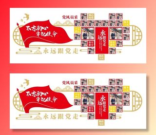 党员风采照片文化墙