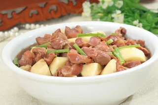 鸡胗炖土豆 20元 (2)