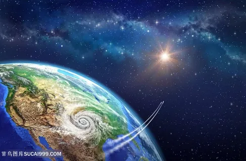 绚丽星空与地球高清图片 绚丽星空与地球高清图片