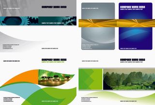 19商务企业文化画册手册背景设计感psd模版