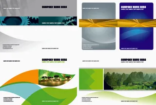 19商务企业文化画册手册背景设计感psd模版