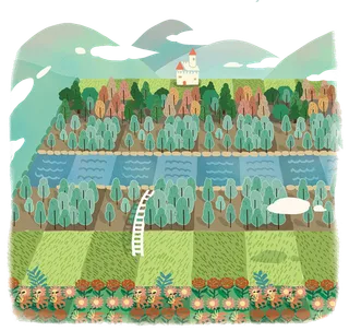 现代农业农场卡通