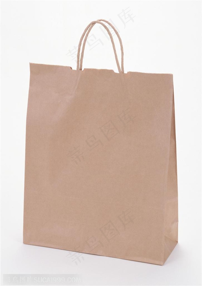 牛皮纸购物袋特写-环保手提袋