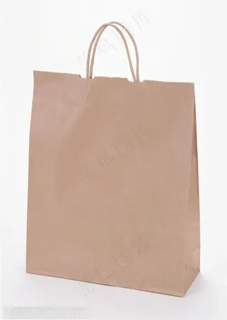 牛皮纸购物袋特写-环保手提袋