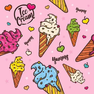冰淇淋插画