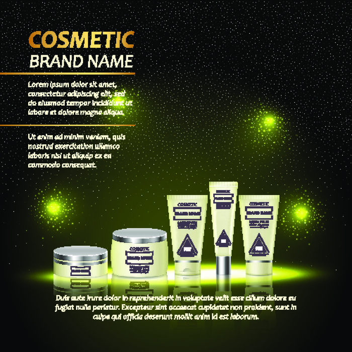 设计广告化妆品素材